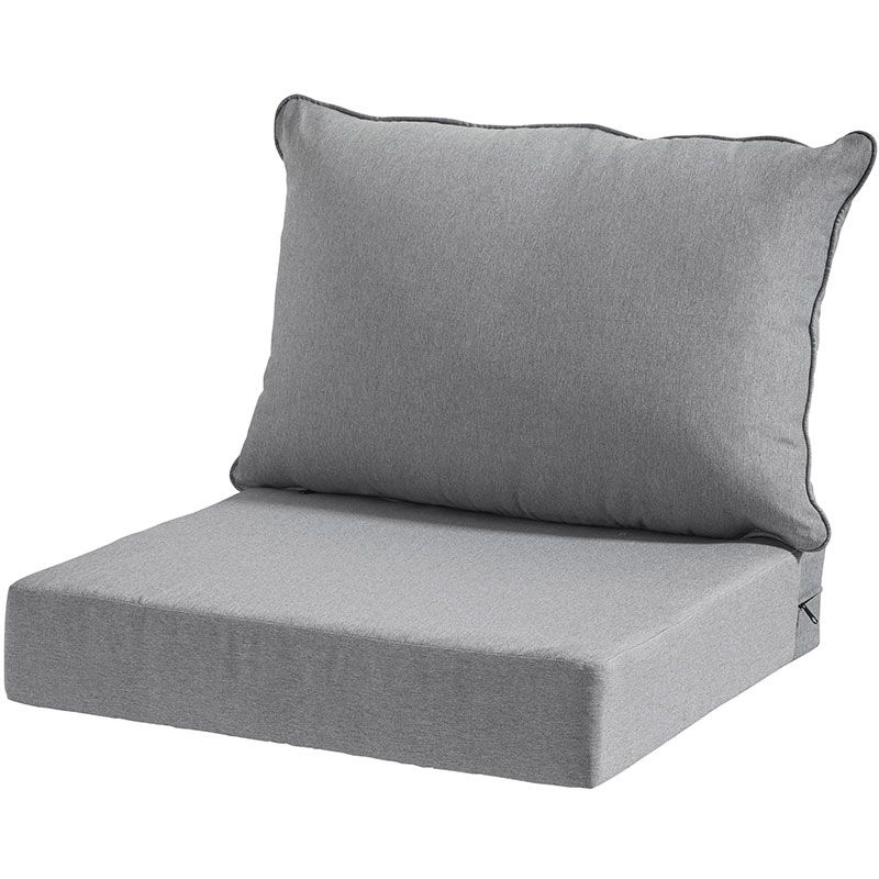 Cushions For Artificial Rattan Sofa Concrete grey 