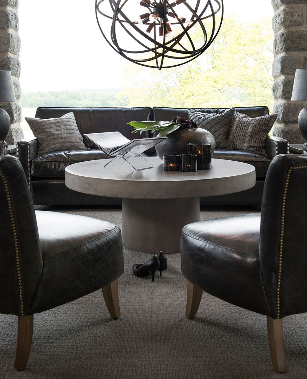 Campos Coffee Table 100X100 Concrete