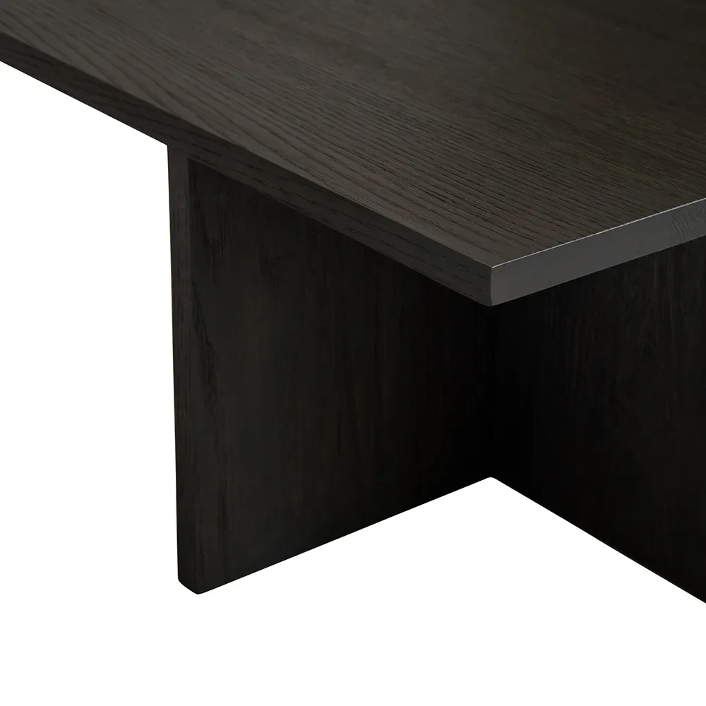 Brutus Coffee Table - Coffee Black Oak