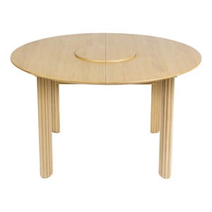 Comfort Circle Dining table with extension 132-202x132 Oak