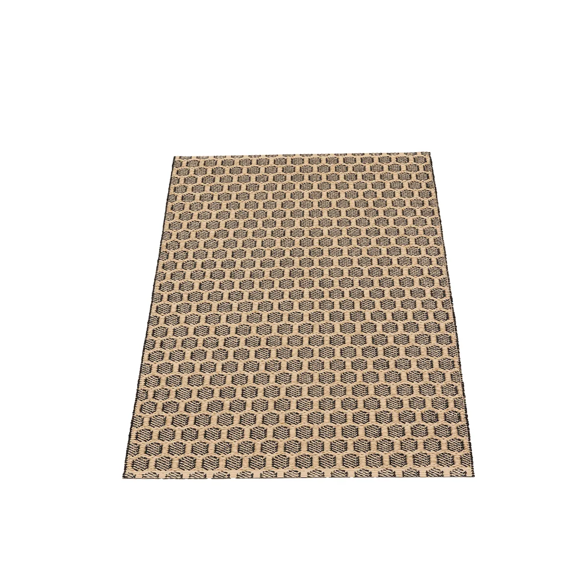 Reversible Plastic Rug MIMI Black/Beige 70x180 cm