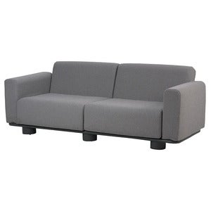Bolster sofa Antracit / Teddy Grey