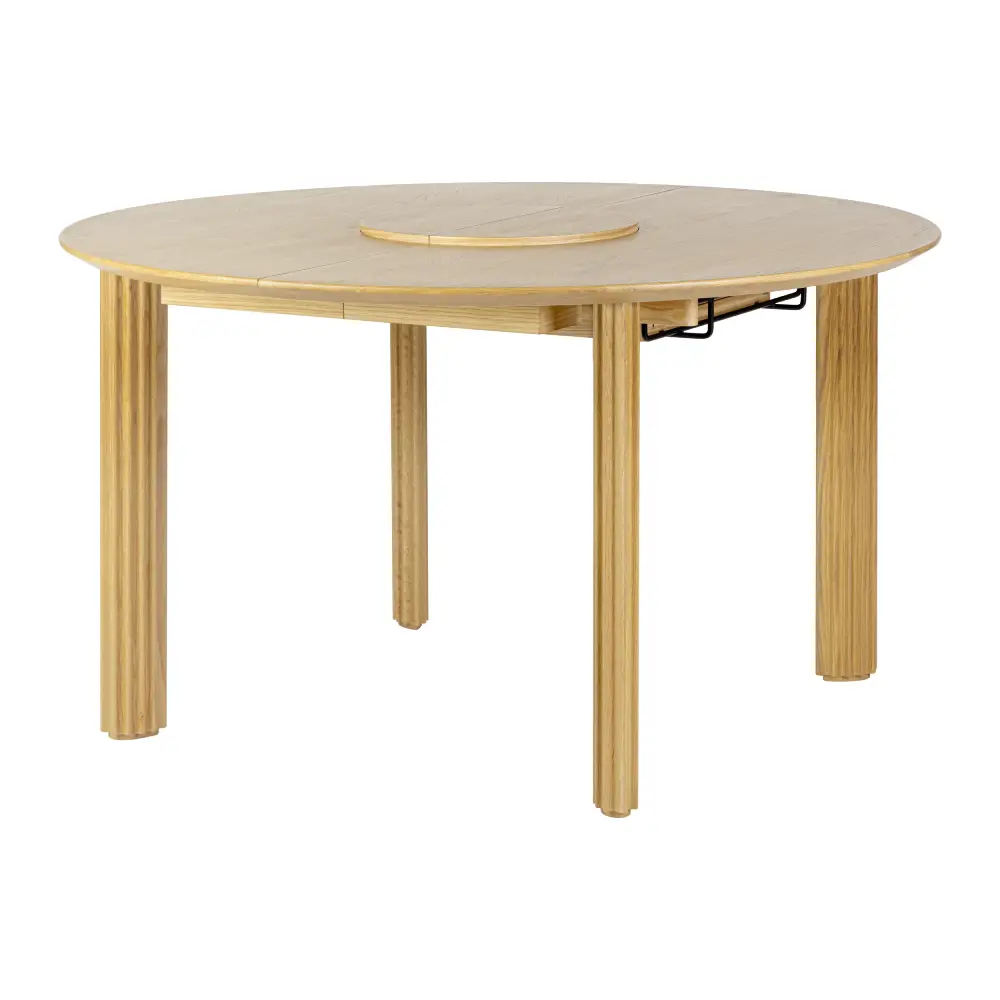 Comfort Circle Dining table with extension 132-202x132 Oak