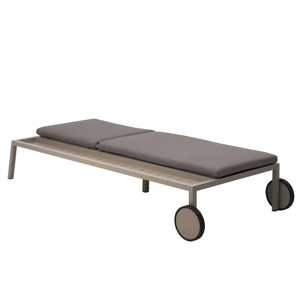 2-pack Samvaro sun lounger khaki / Soft Dawn