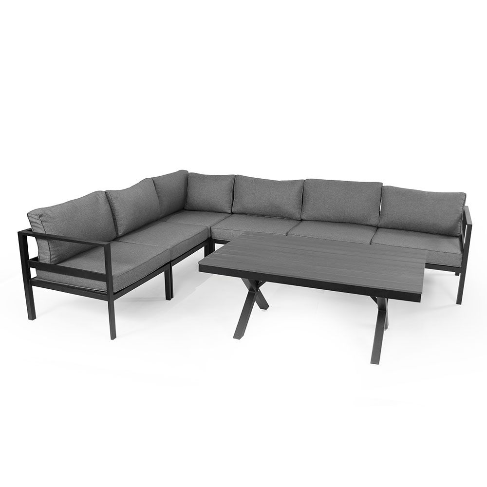 Leone middle section black/grey aluminium