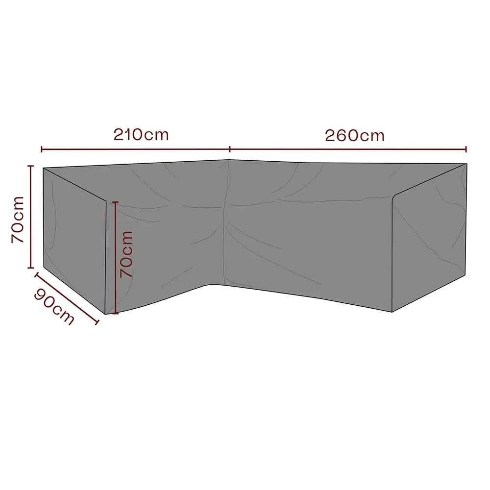 Furniture cover corner sofa 260/215x70x90 Premium