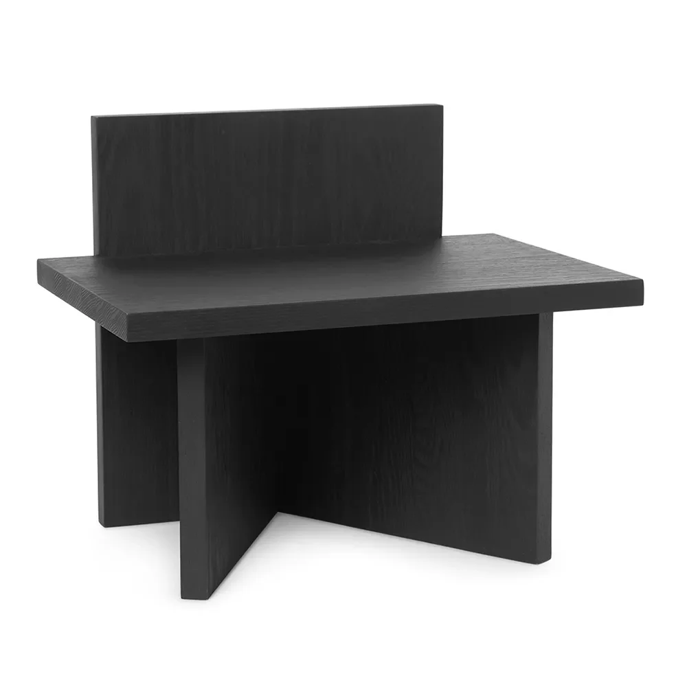 Oblique Stool - Black Stained Ash