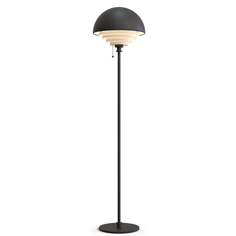 Motown floor lamp black E27