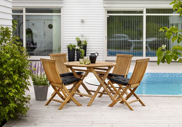 Turin folding table 70 x 70 cm teak