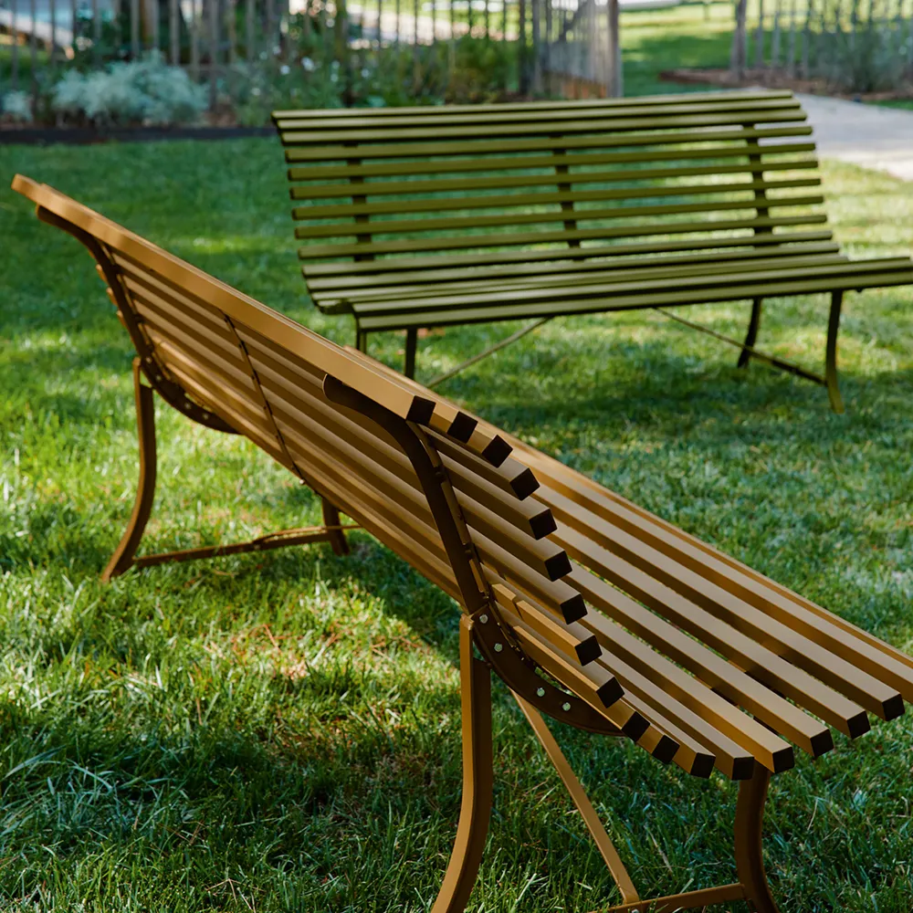 Louisiane bench 200 cm Cedar green