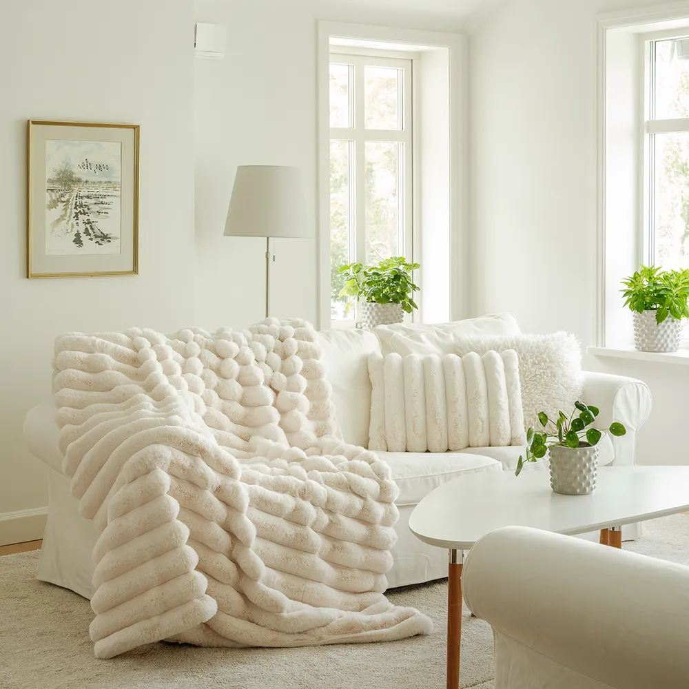 Liny Blanket Ivory