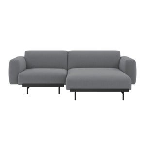 In Situ 2-seat modular sofa Config 4 - Ocean80/Black
