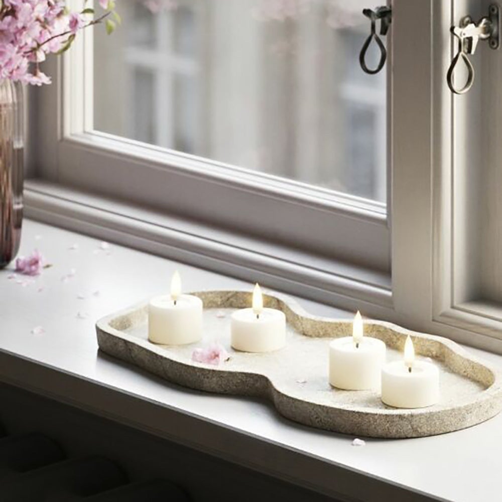  LED tea lights 2-pack 4.1x4.5 cm white