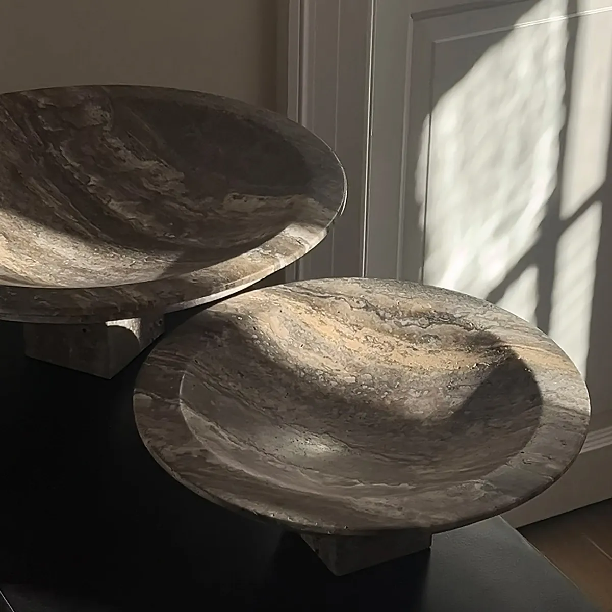 Travertine Decorative Bowl Sori Mini, Ø 30 cm