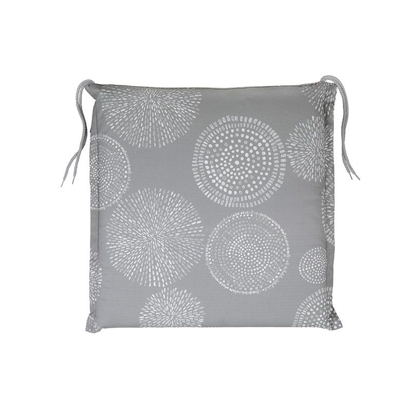 Naxos Seat Cushion Grey Pattern