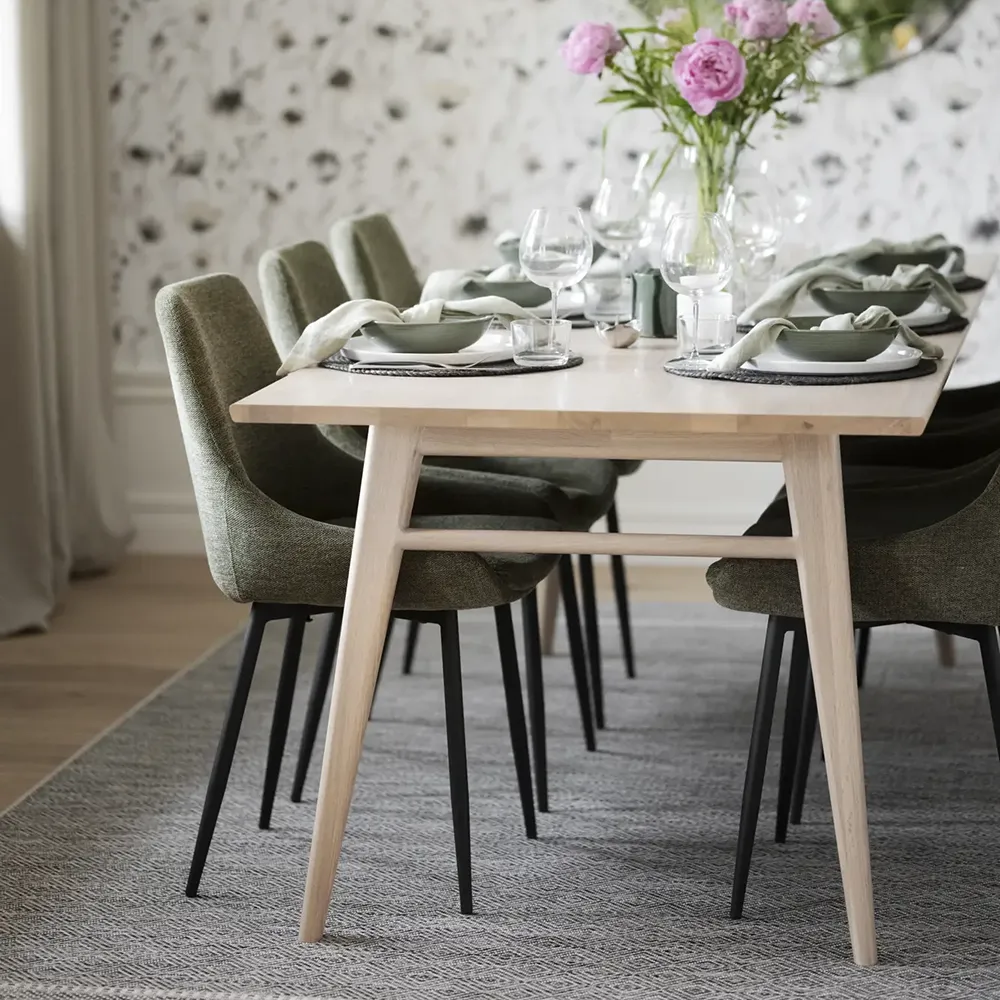 Sierra dining chair green fabric