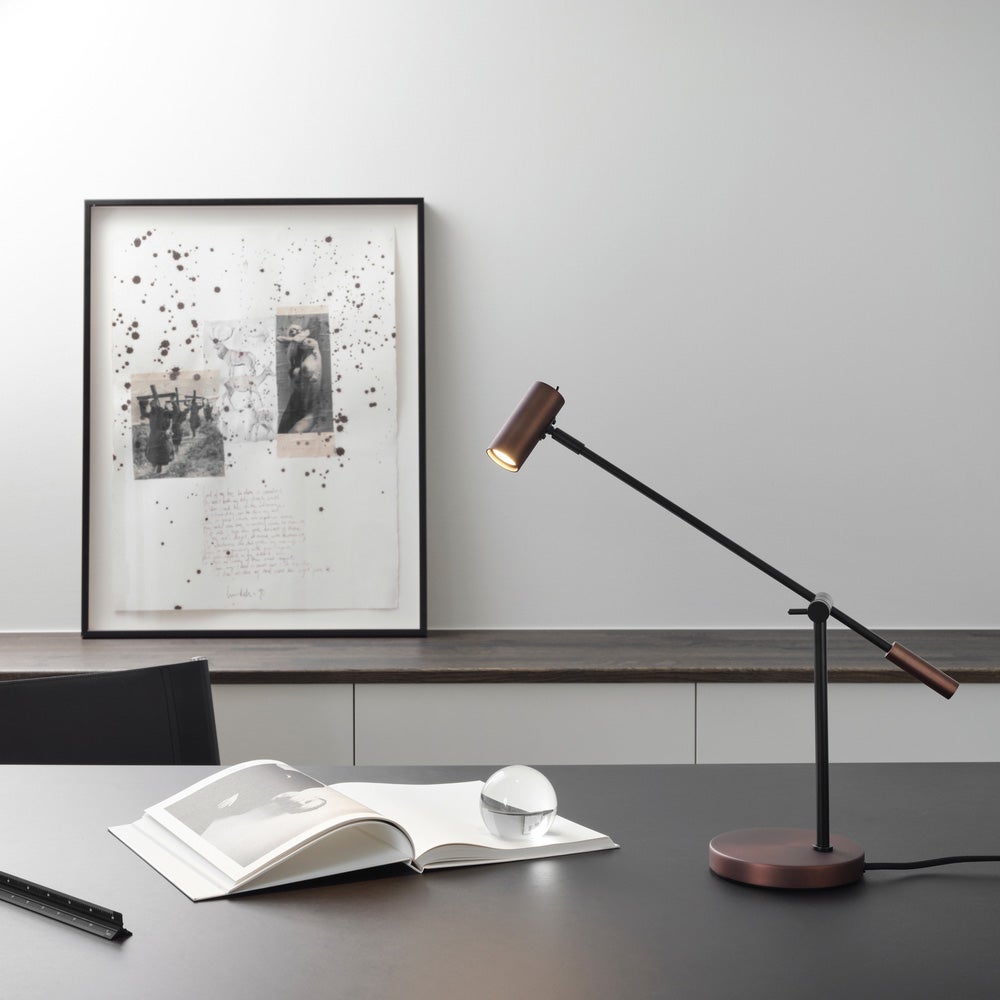 Cato table lamp oxide