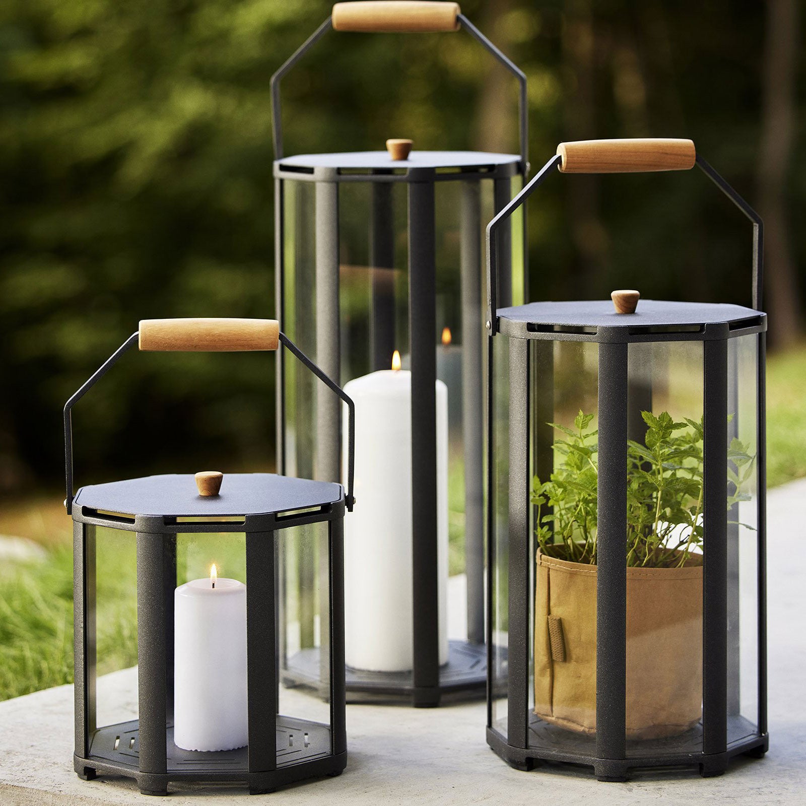 Lightlux Lantern Large Lava Grey