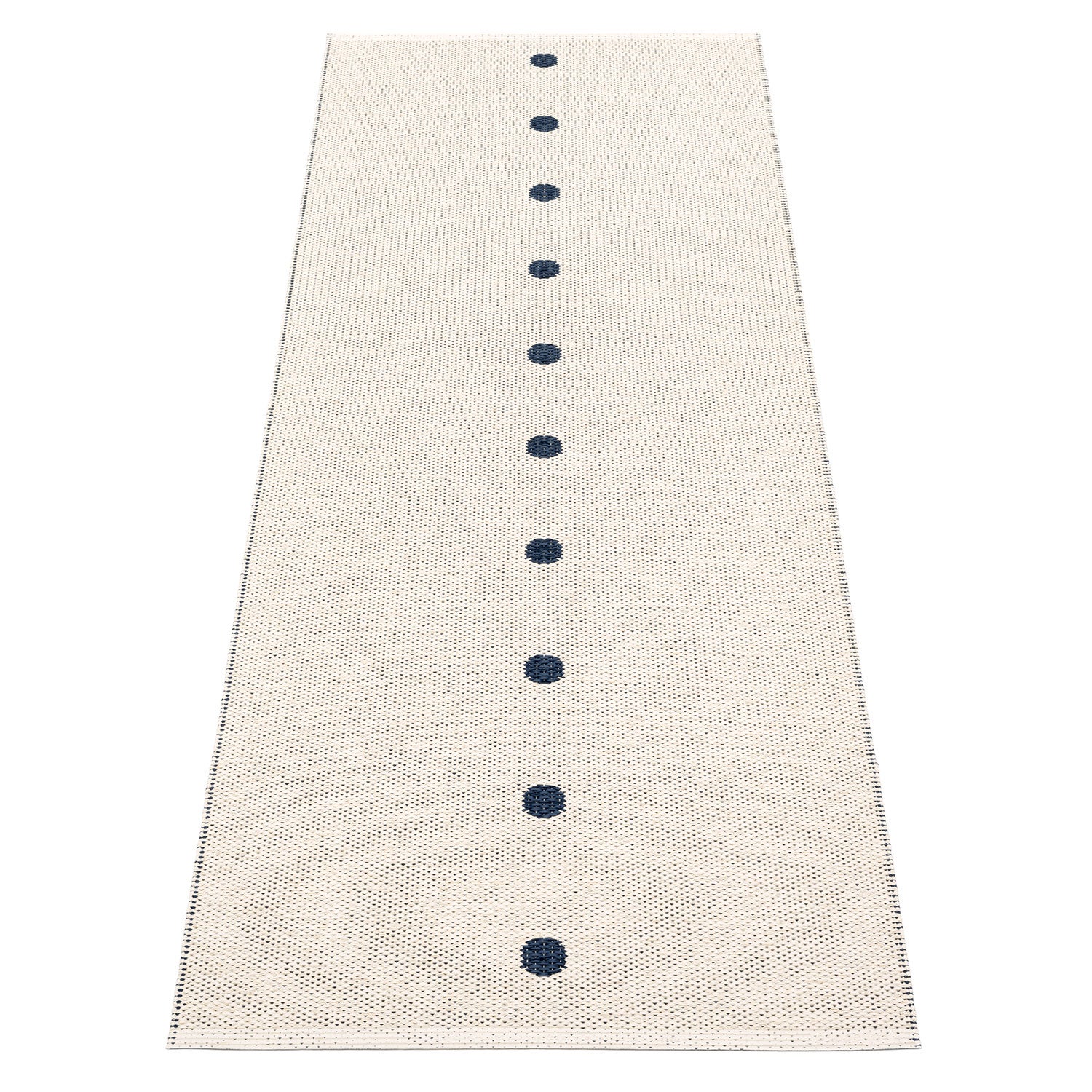 Peg Carpet 70x200 cm dark blue / vanilla