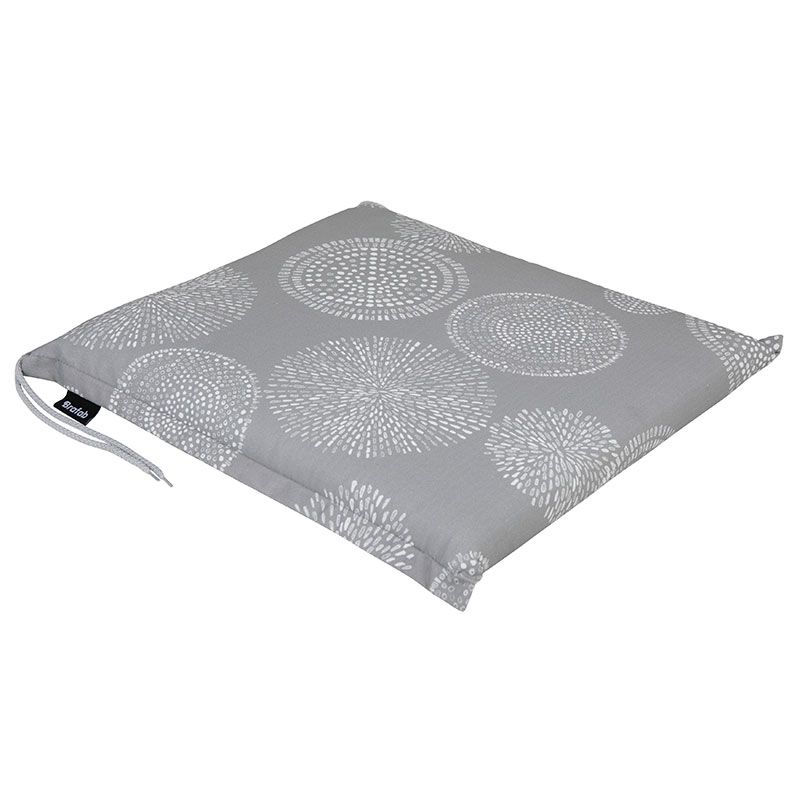 Naxos Seat Cushion Grey Pattern
