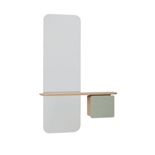 One More Look Mirror Solid Oak/Nuance Olive