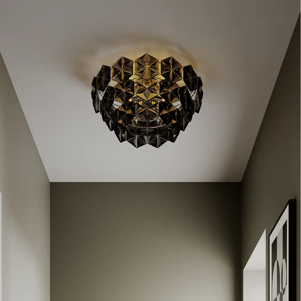 Monarque ceiling Ø50cm Black