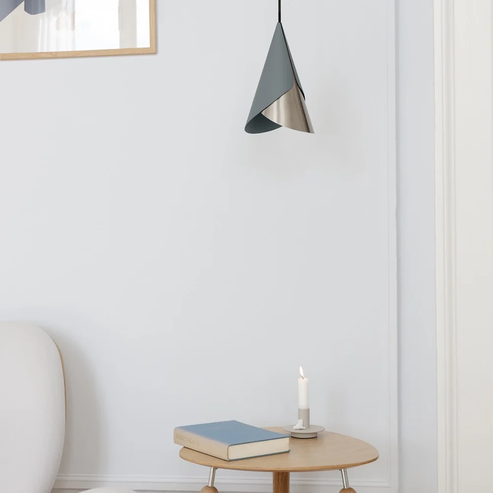 Cornet Lampshade Slate/Steel
