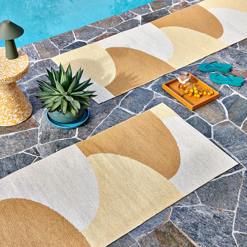 Hill carpet Ochre/Pale yellow/Cream 70 x 270cm