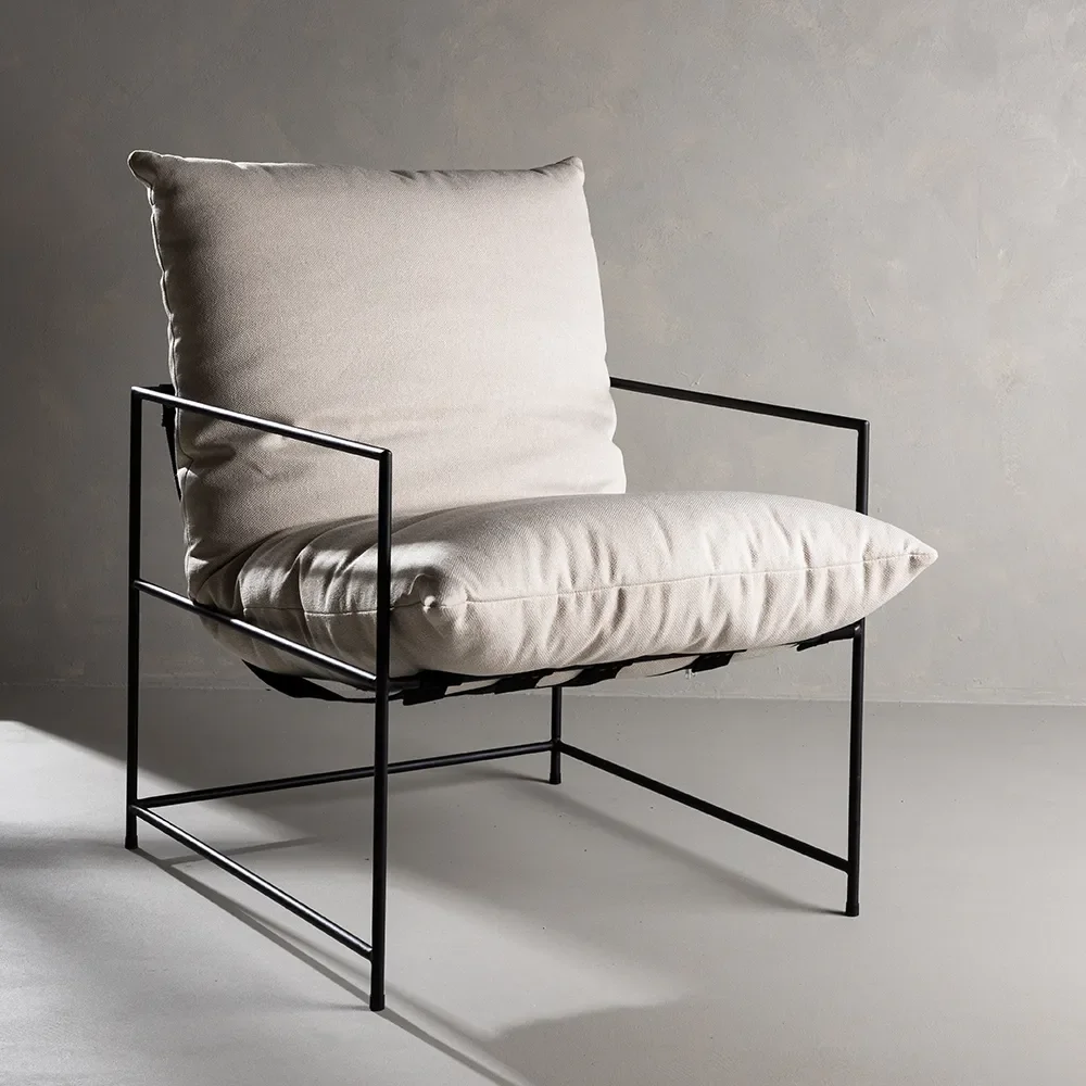 Sedalia Armchair White Linen