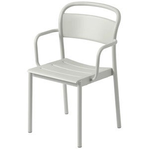 Linear Steel Armchair - Grey
