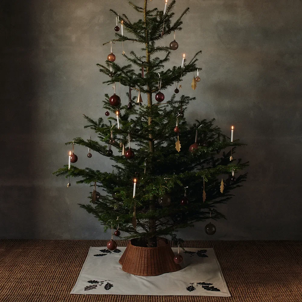 Hand-Braided Tree Skirt Natural