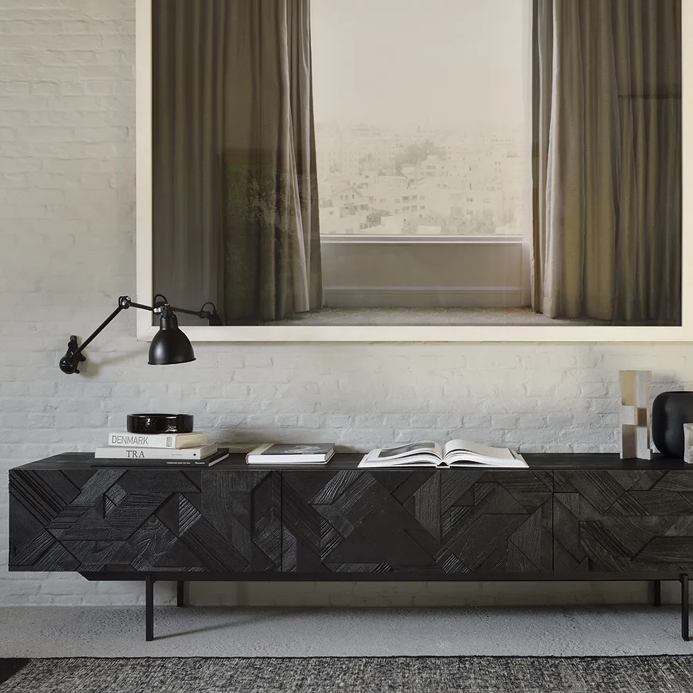 Graphic TV cupboard 45x240 cm