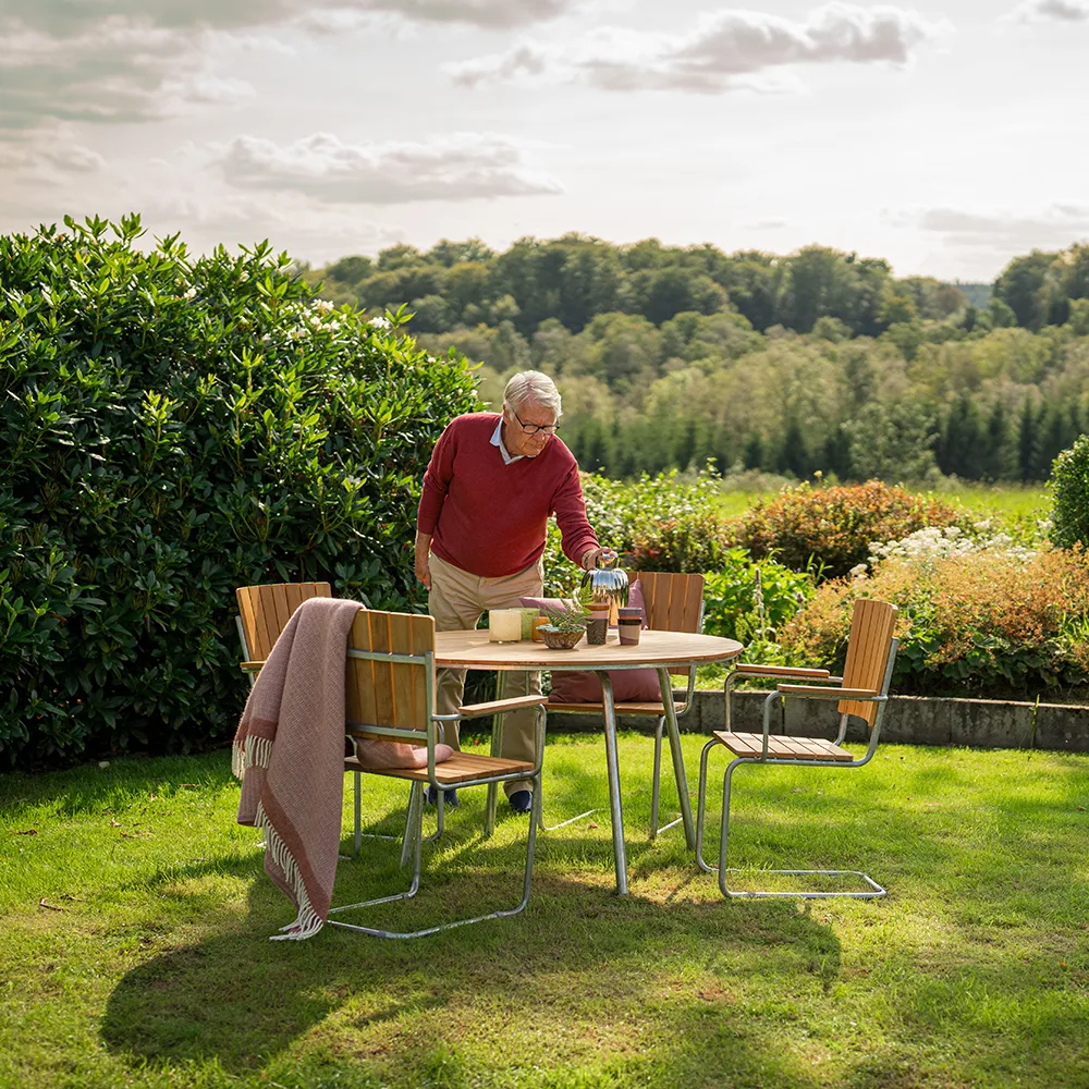 Sandhamn chair with armrest 4-pack