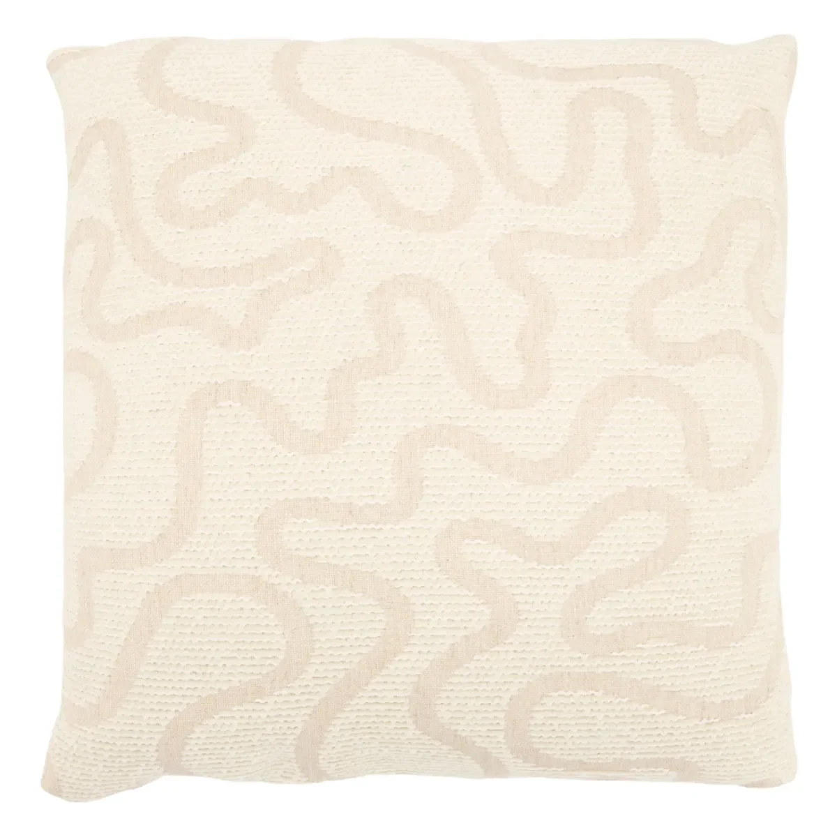 Vev pillow 45x45x12 cm polyester beige