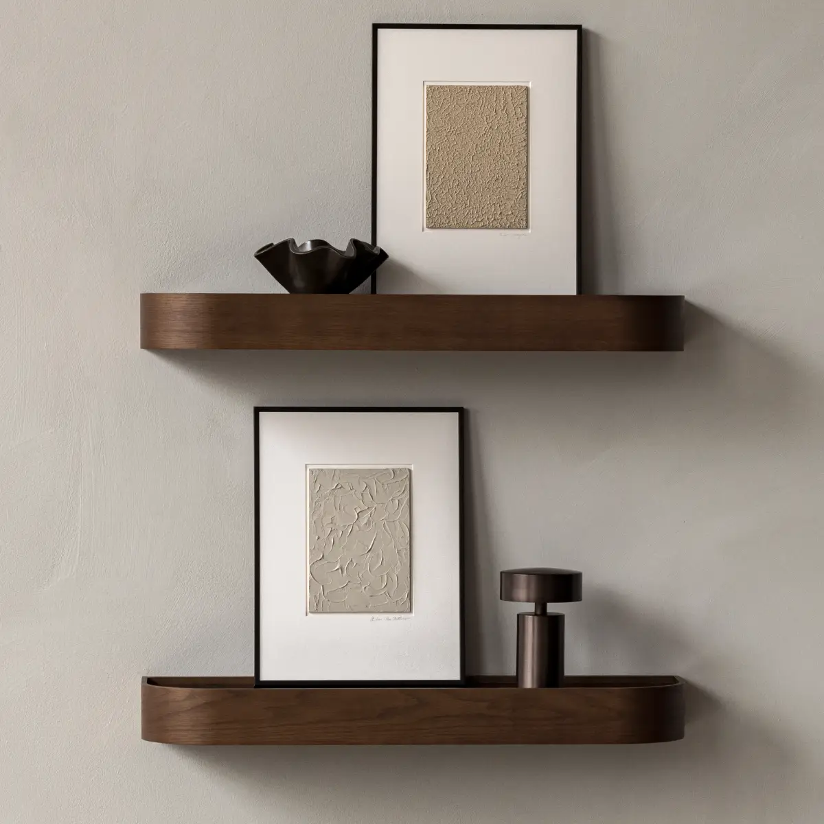 Column Portable Lamp in Bronze-Colored Aluminum
