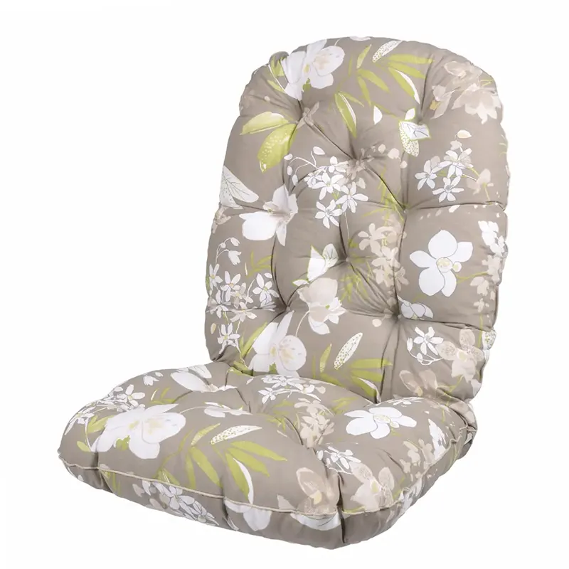 Snurr & Gung Cushion Flock Filled Beige Botanical