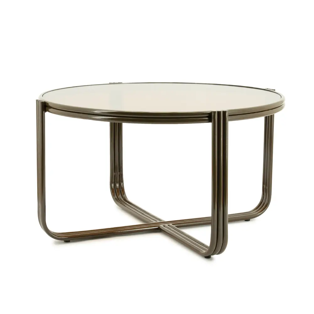 Coffee table Groovy - brown 63x63x35 cm