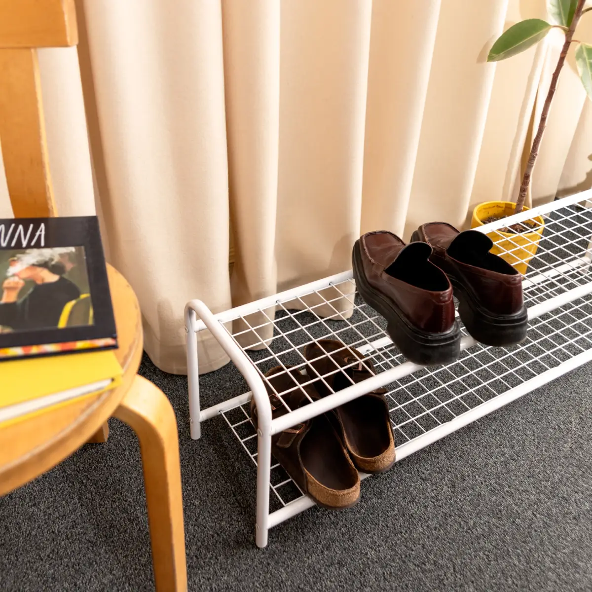 Emelie Shoe shelf 100 cm White White
