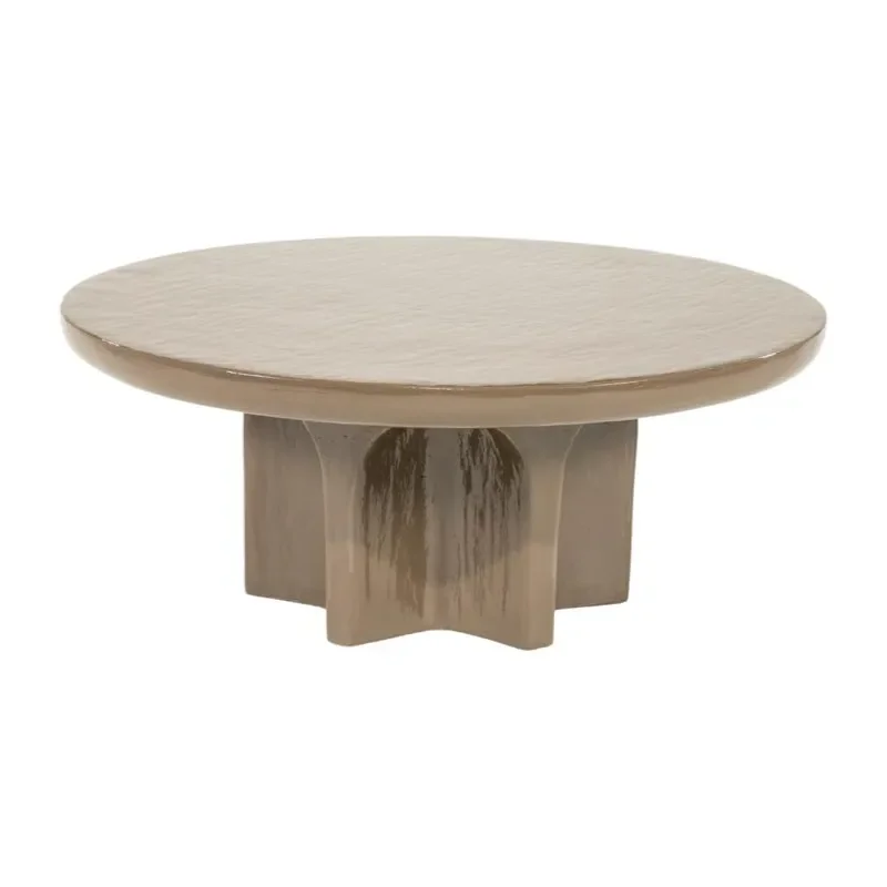 Circolo large coffee table 80x80x32 cm iron brown