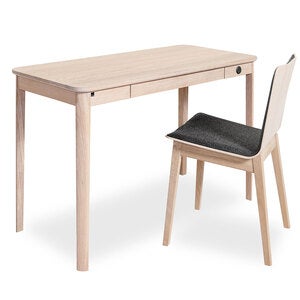 Sm131 Desk Black Oak Lacquer 115X55X74cm