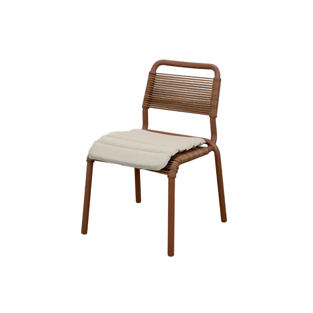 Al Dente chair, stackable m/desert red Weave Desert red