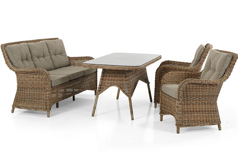 Modesto Armchair Brown Rattan 