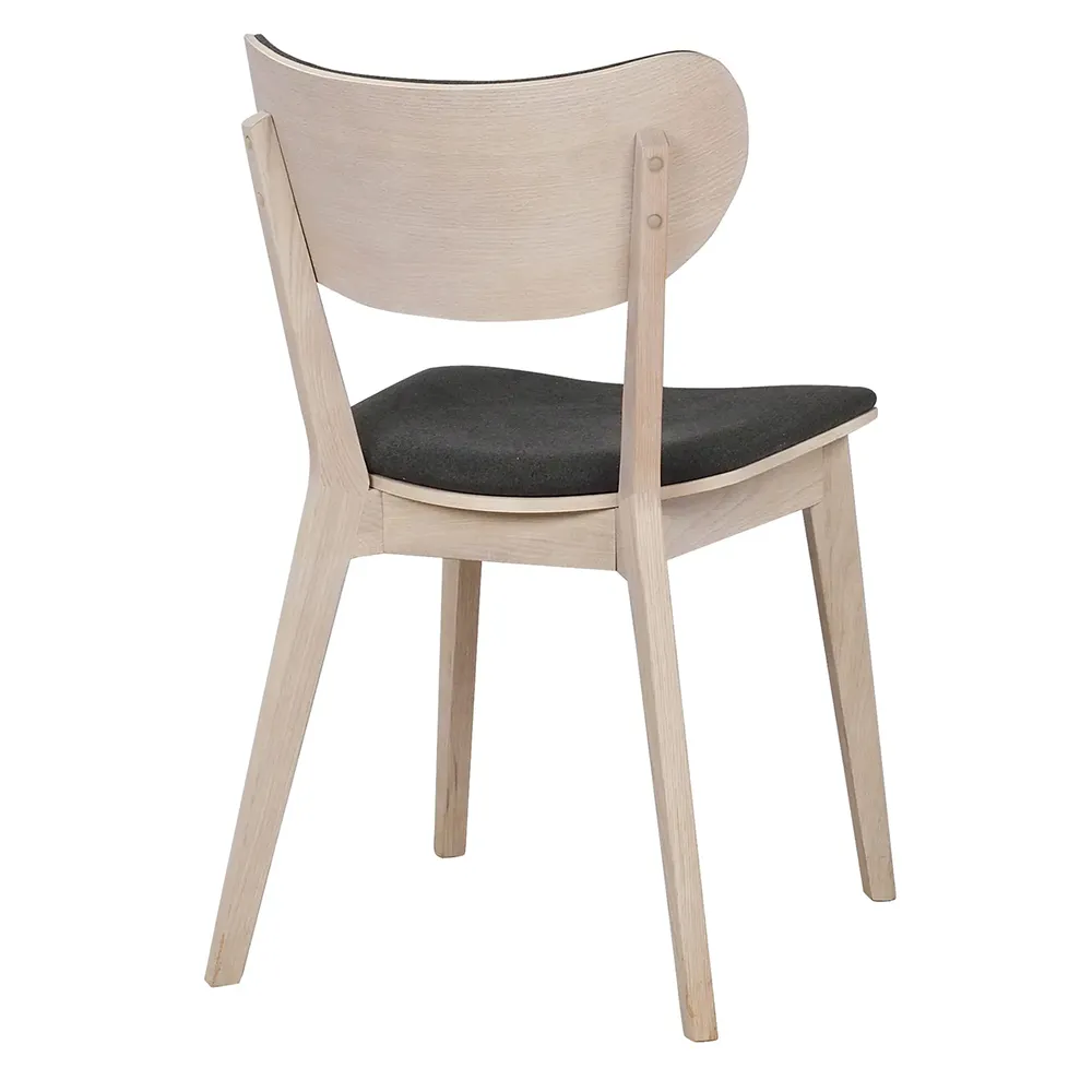Kato dining chair white pigmented oak/dark grey