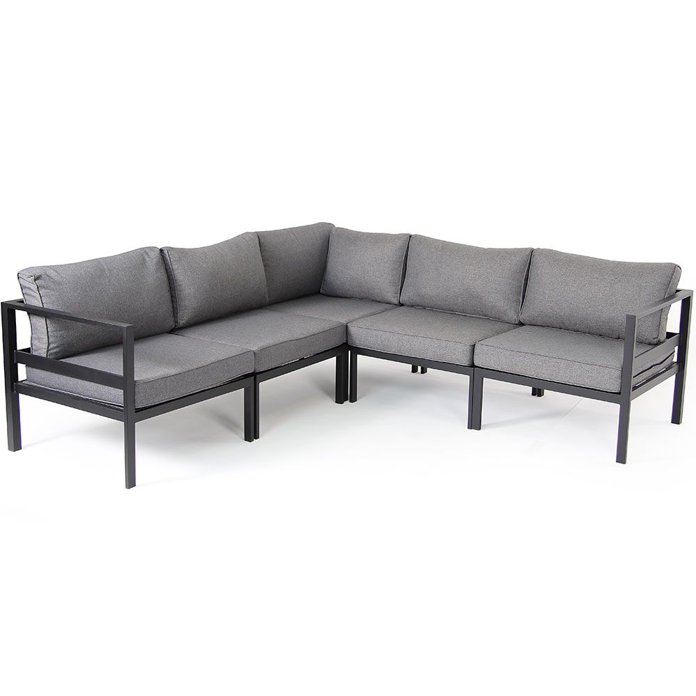 Leone Corner piece Black/Grey Aluminium