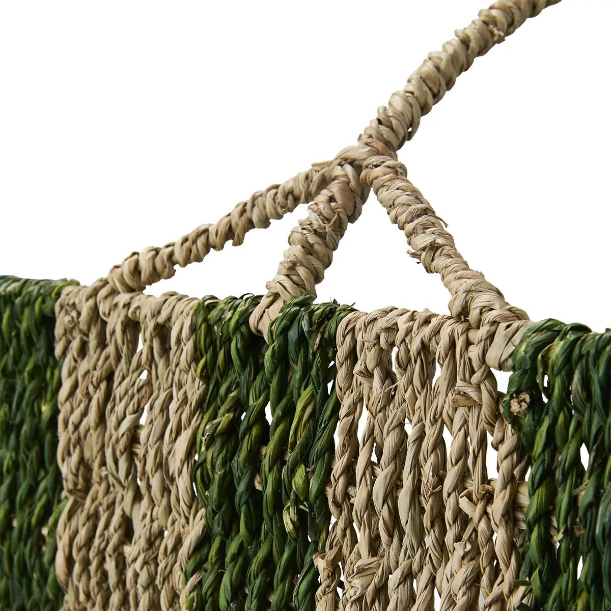 COLLECT Firewood basket Natural/green L42xW42xH42 cm