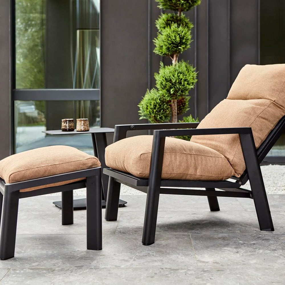 Slide footstool Black/Cinnamon Gold