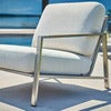 Naos armchair  Stainless steel / Dot beige
