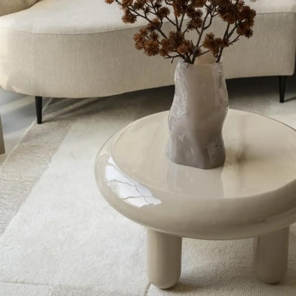 Coffee table Balloon - beige 70x70x35 cm