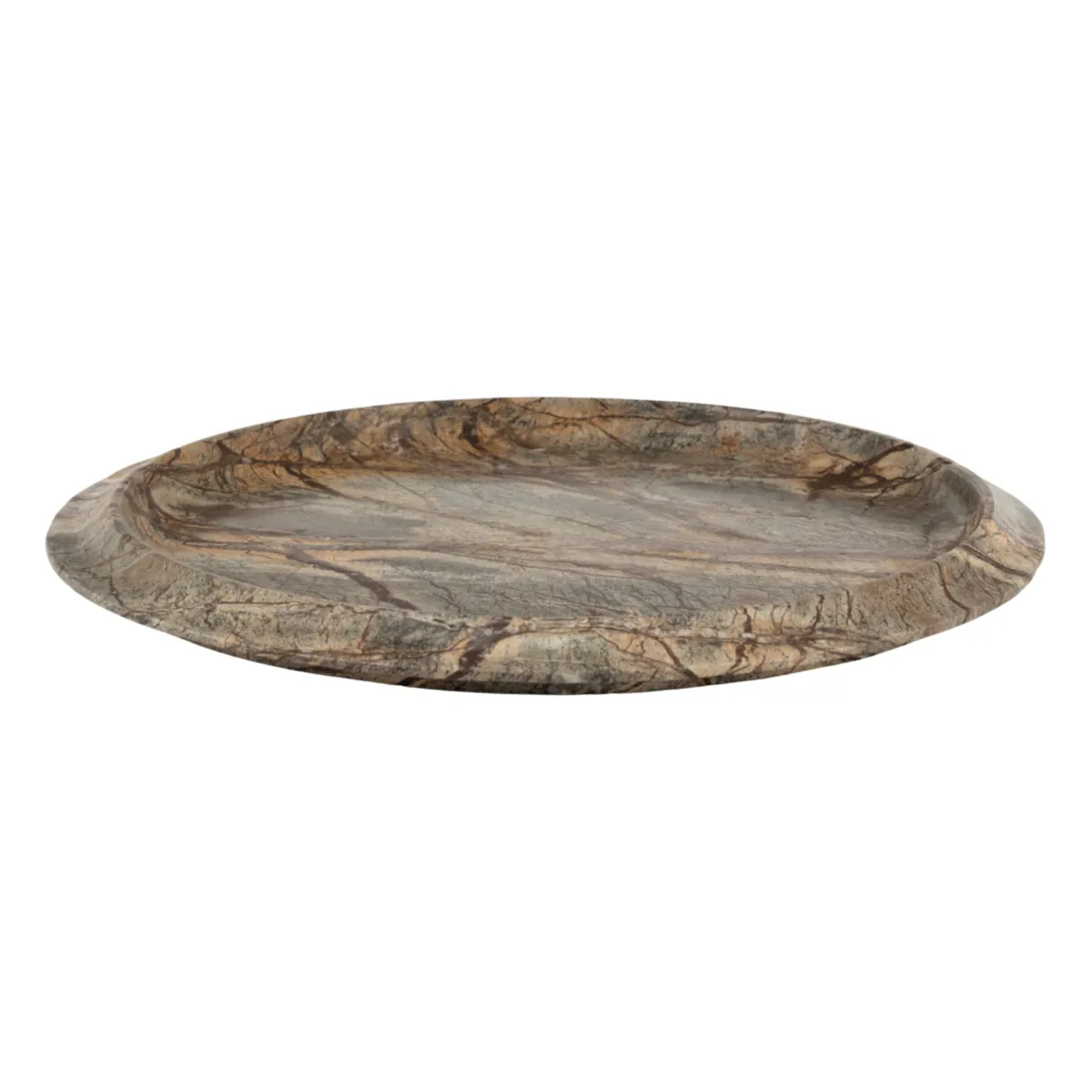 Rondo 40x40x3 cm Marble Brown