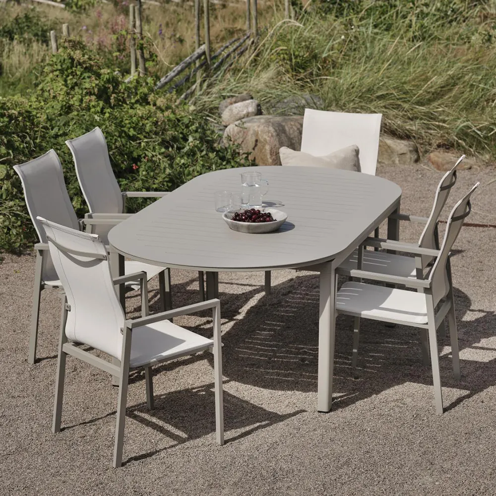 Chair with armrest Khaki/Off-White